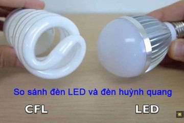 So sánh đèn LED và đèn huỳnh quang So sánh đèn LED và đèn huỳnh quang