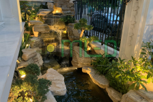 Chiếu sáng sân vườn hồ cá Koi tại Đầm Vạc Chiếu sáng sân vườn hồ cá Koi tại Đầm Vạc